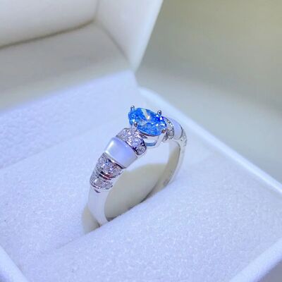 1 Carat Moissanite 925 Sterling Silver Ring-RINGS-[Adult]-[Female]-2022 Online Blue Zone Planet