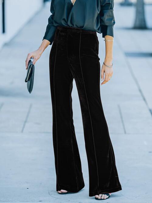 High Waist Flare Pants BLUE ZONE PLANET