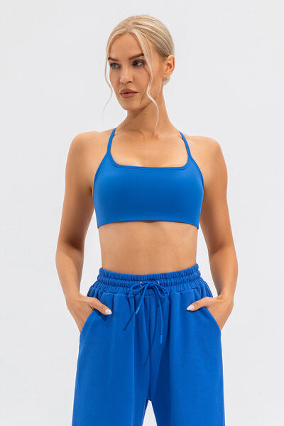 Crisscross Spaghetti Strap Active Cami BLUE ZONE PLANET