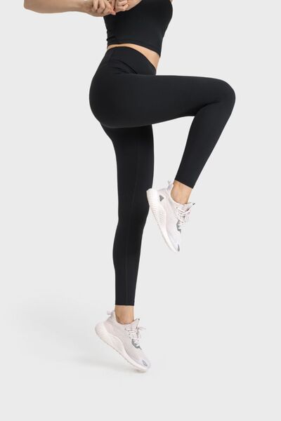 High Waist Active Pants-BOTTOM SIZES SMALL MEDIUM LARGE-[Adult]-[Female]-2022 Online Blue Zone Planet