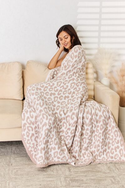 Blue Zone Planet |  Cuddley Leopard Decorative Throw Blanket BLUE ZONE PLANET