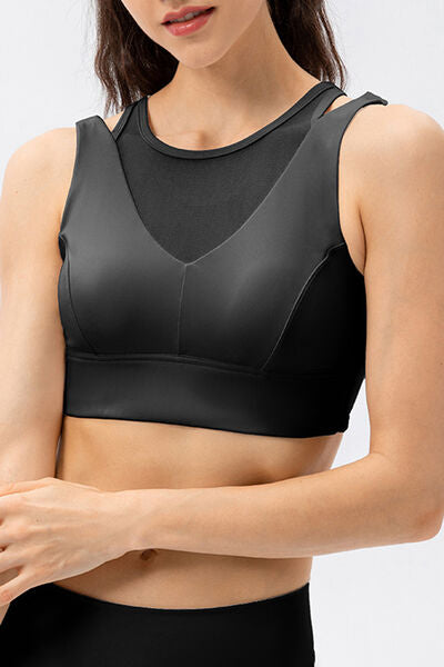 Cutout Wide Strap Active Tank-TOPS / DRESSES-[Adult]-[Female]-Black-XS-2022 Online Blue Zone Planet