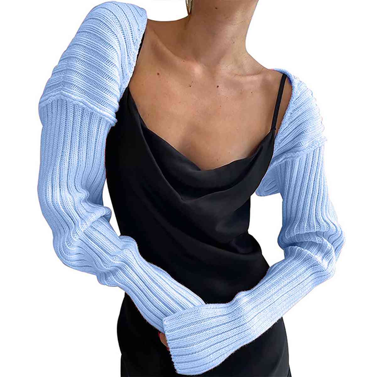 Long Sleeve Knit Bolero BLUE ZONE PLANET