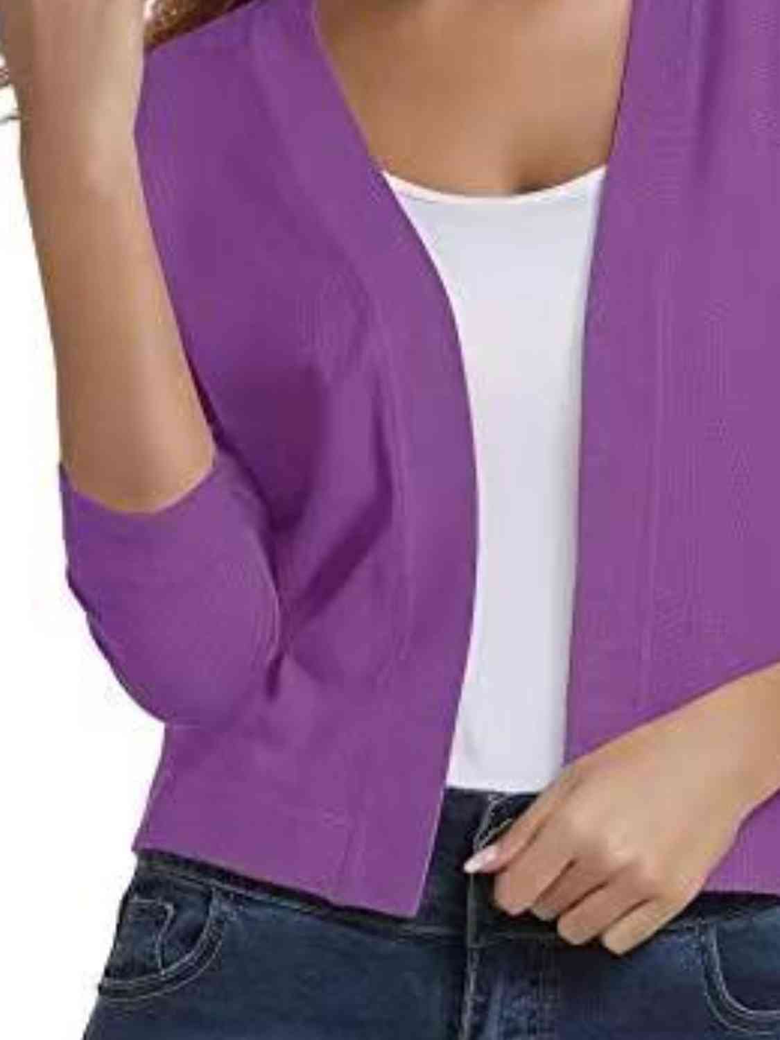 Open Front Cardigan BLUE ZONE PLANET