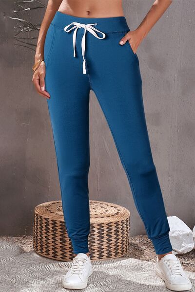 Drawstring Joggers with Pockets BLUE ZONE PLANET