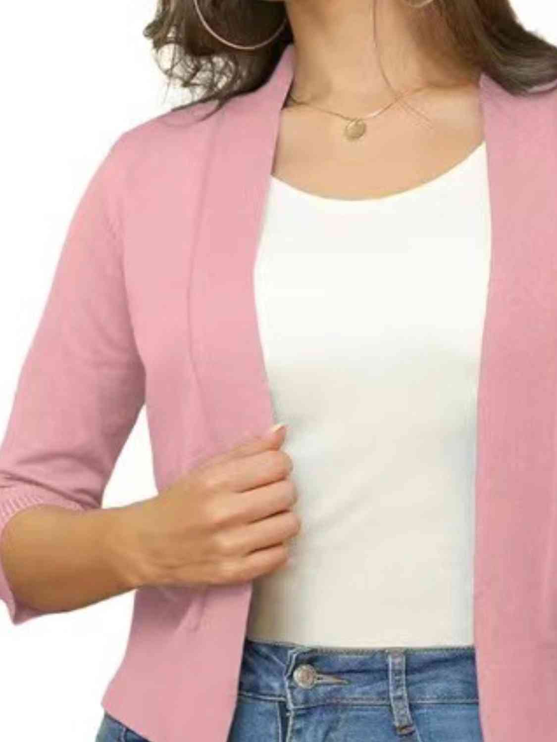 Open Front Cardigan BLUE ZONE PLANET