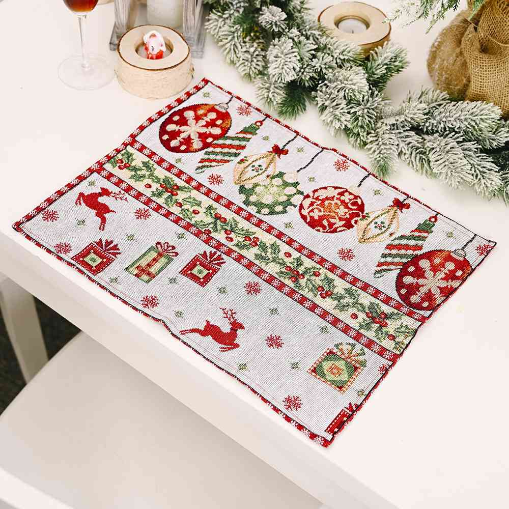 Blue Zone Planet |  Assorted 2-Piece Christmas Placemats BLUE ZONE PLANET