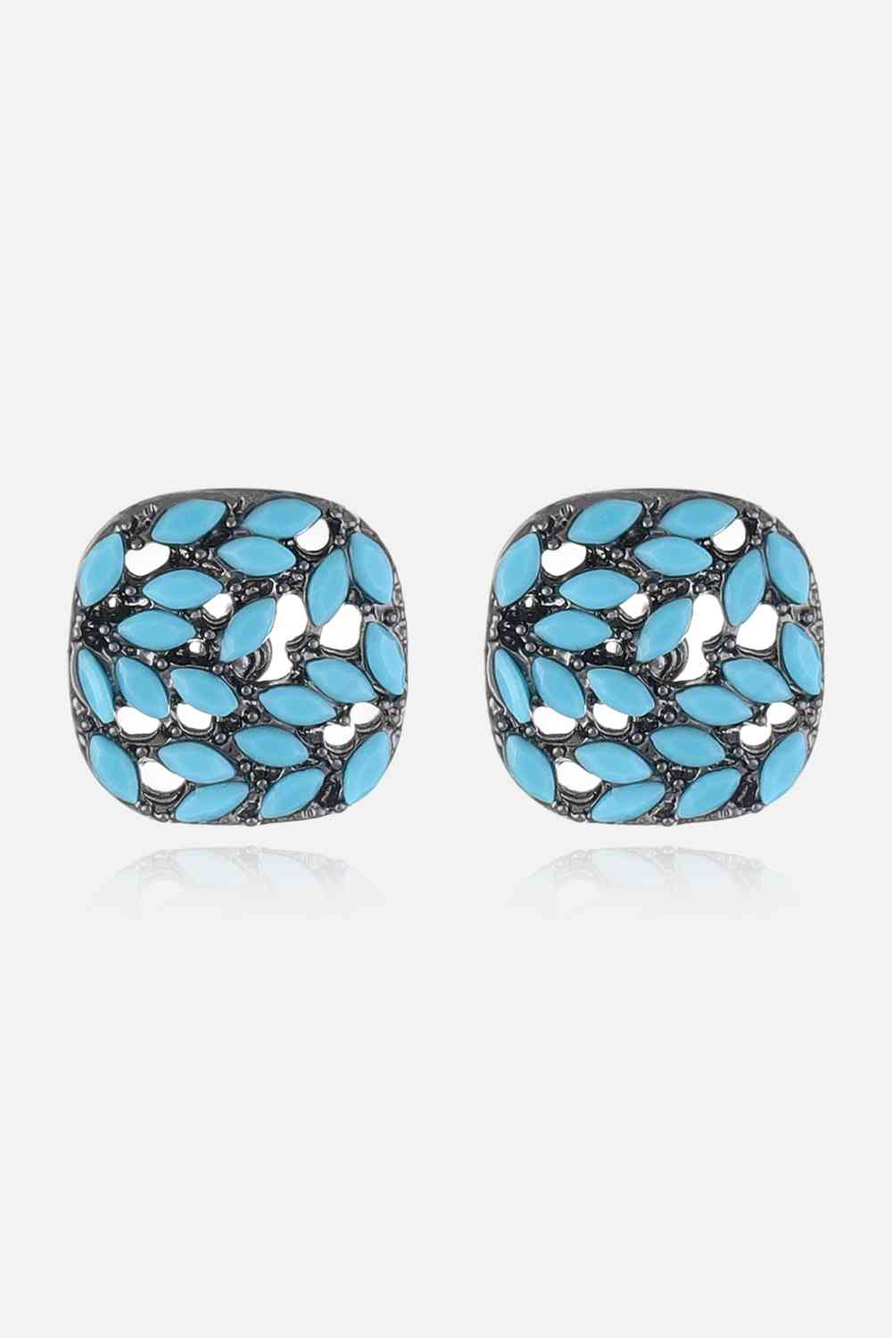 Turquoise Stud Earrings BLUE ZONE PLANET