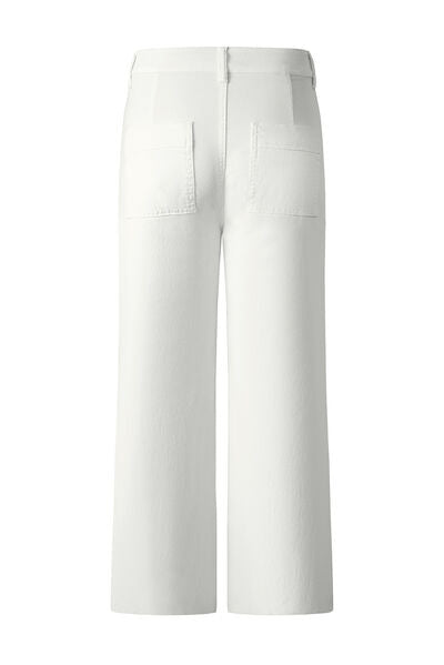 High Waist Wide Leg Jeans-BOTTOM SIZES SMALL MEDIUM LARGE-[Adult]-[Female]-2022 Online Blue Zone Planet