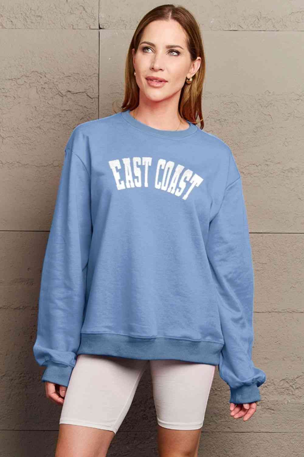 Simply Love Full Size KARMA Graphic Sweatshirt BLUE ZONE PLANET