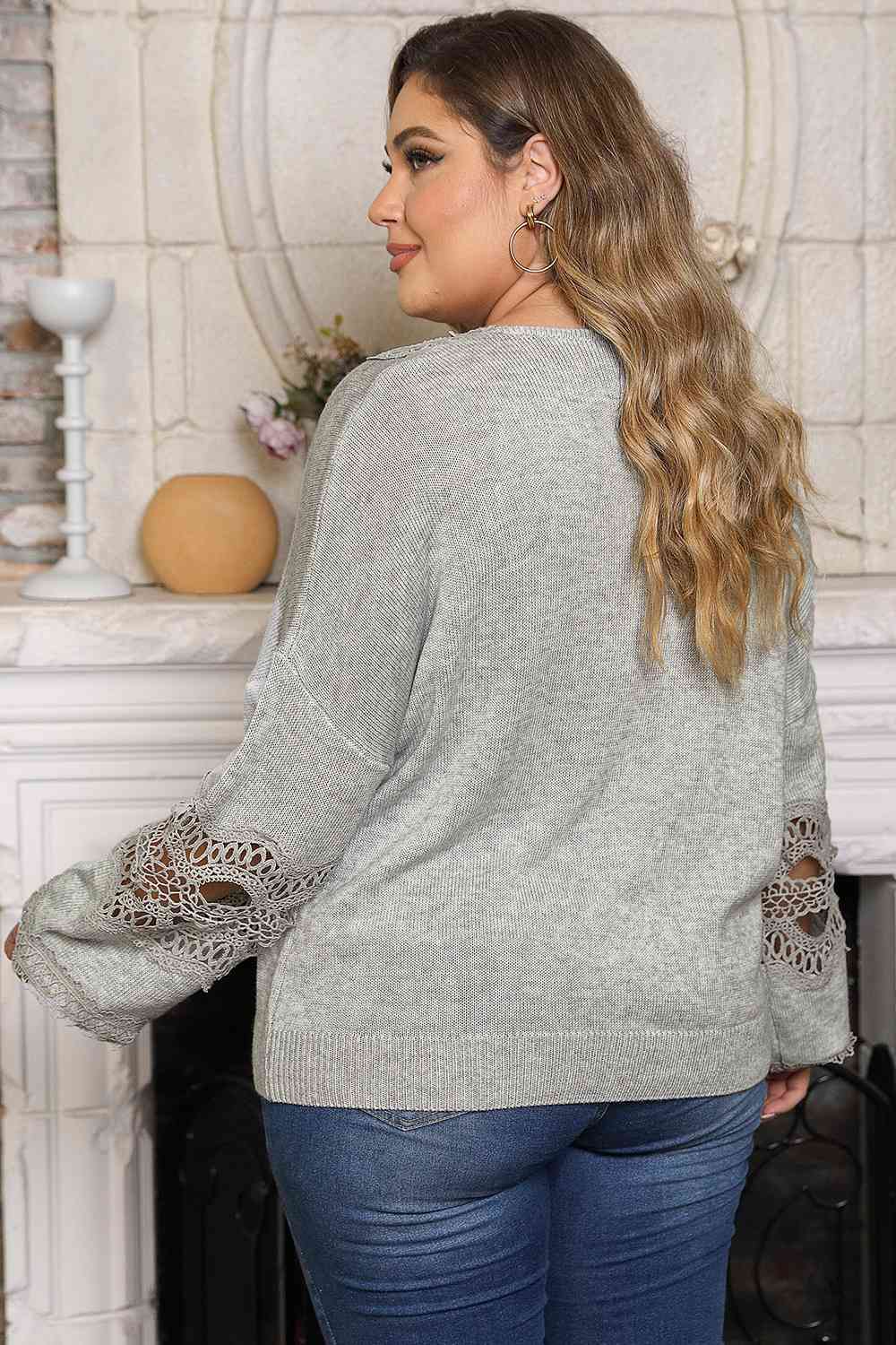 Plus size best sale drop shoulder sweater