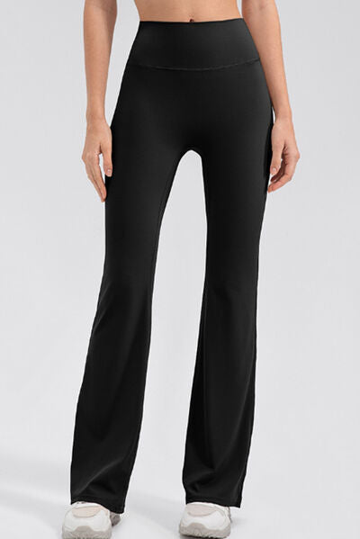 High Waist Straight Active Pants BLUE ZONE PLANET