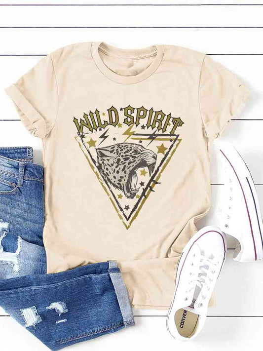 WILD SPIRIT Graphic Short Sleeve T-Shirt BLUE ZONE PLANET