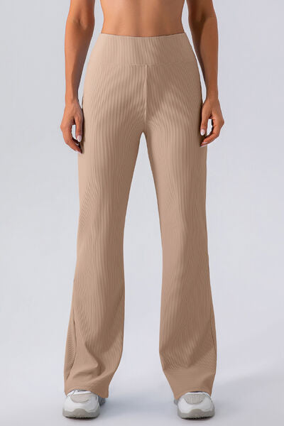 High Waist Straight Active Pants Trendsi