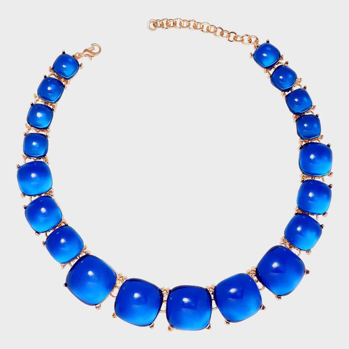 Alloy & Rhinestone Necklace BLUE ZONE PLANET