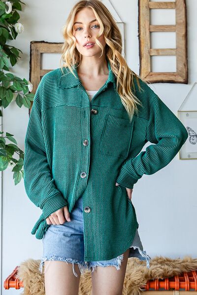 tangerine womens activewear jacket Half Zip Mint Green Striped Size Hooded  Large 