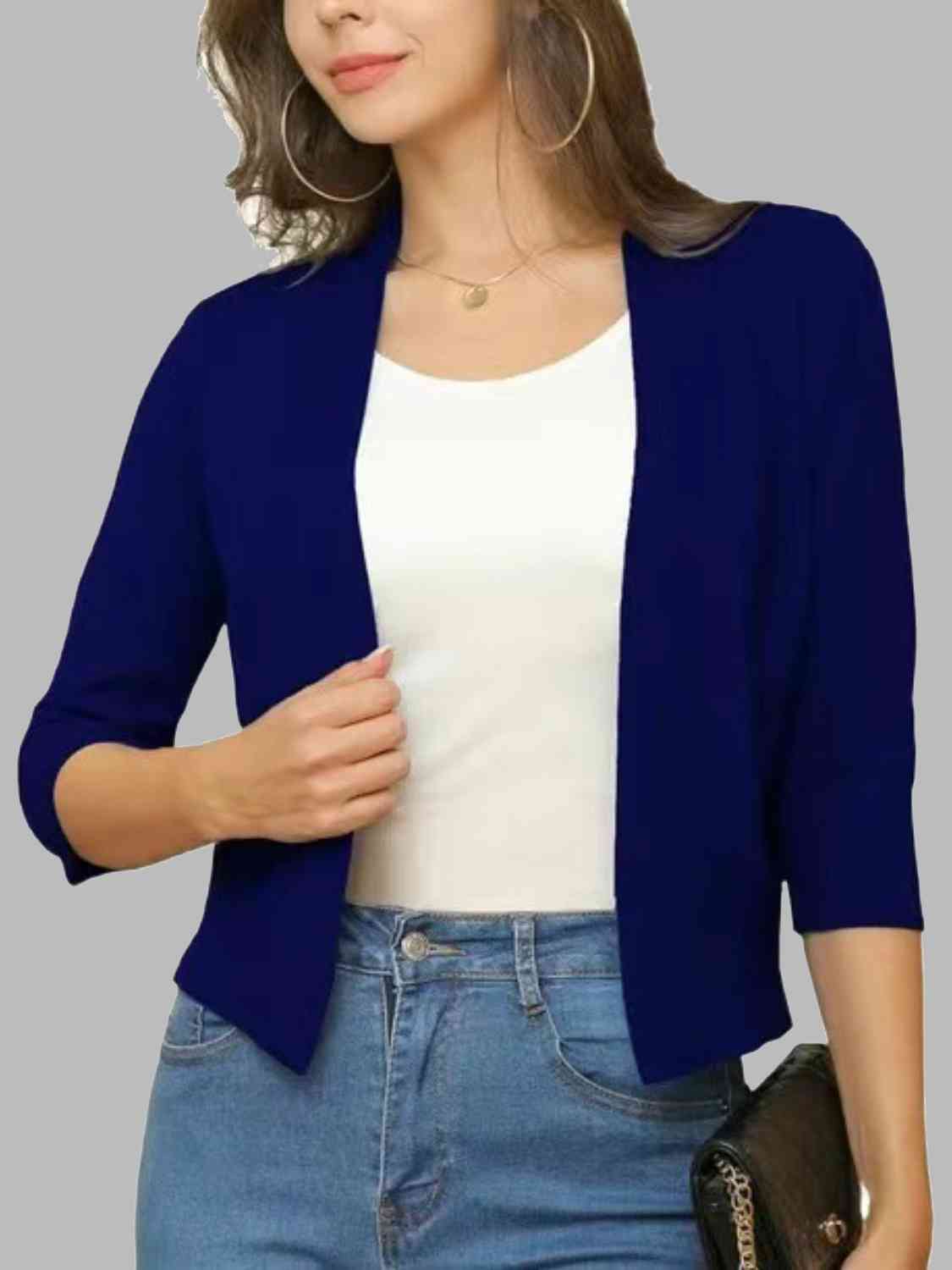 Open Front Cardigan BLUE ZONE PLANET