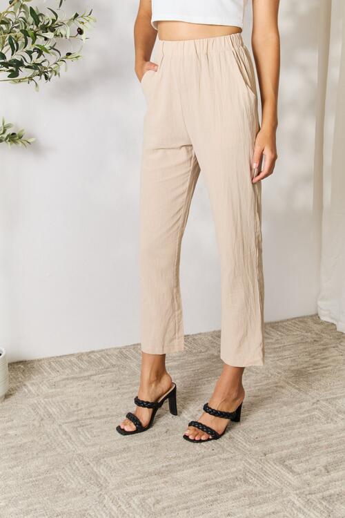 Double Take Pull-On Pants with Pockets BLUE ZONE PLANET