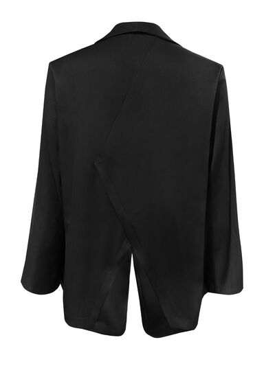 Open Front Pocketed Blazer-TOPS / DRESSES-[Adult]-[Female]-2022 Online Blue Zone Planet