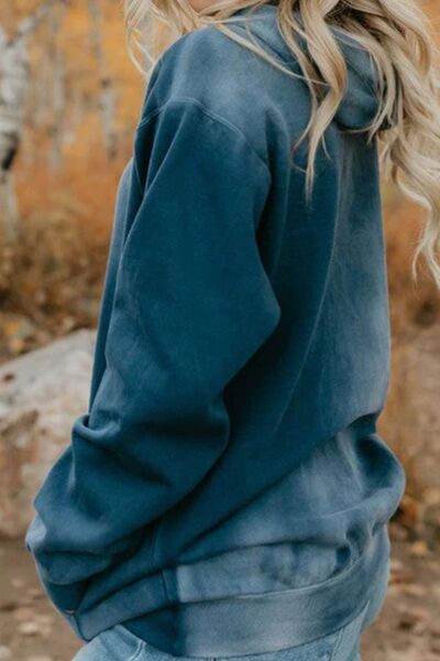 Blue Zone Planet |  Drawstring Pocketed Dropped Shoulder Hoodie BLUE ZONE PLANET