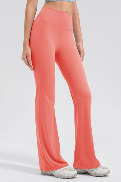 High Waist Straight Active Pants BLUE ZONE PLANET