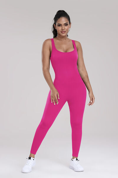 Wide Strap Sleeveless Active Jumpsuit-TOPS / DRESSES-[Adult]-[Female]-2022 Online Blue Zone Planet