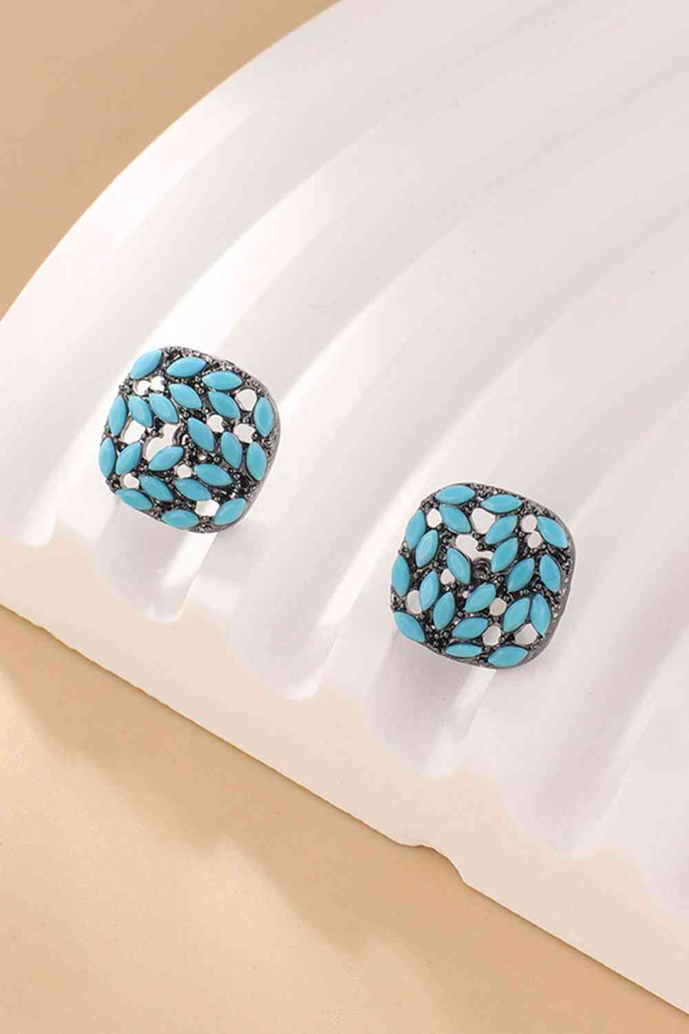 Turquoise Stud Earrings BLUE ZONE PLANET