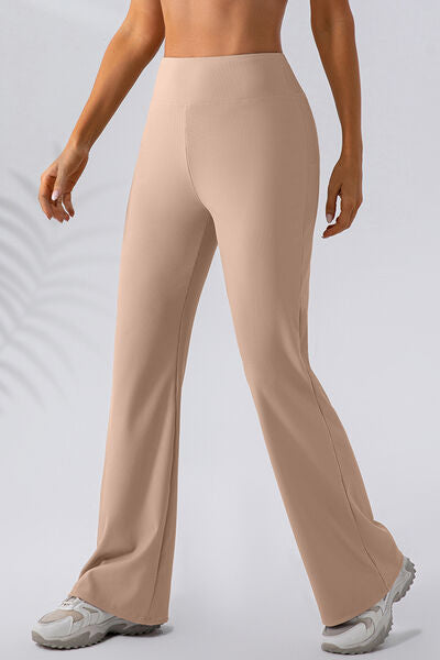 High Waist Straight Active Pants Trendsi