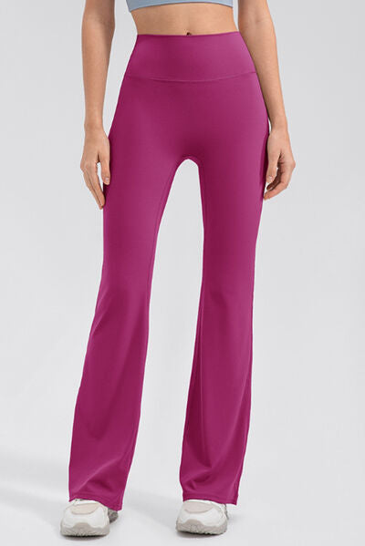 High Waist Straight Active Pants BLUE ZONE PLANET