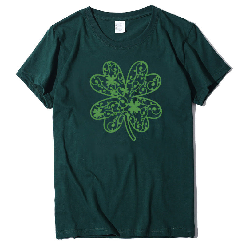 St. Patrick's Day Shamrock Short Sleeve T-Shirt kakaclo