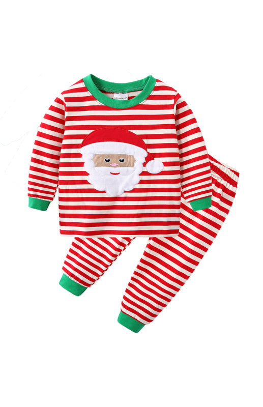 Children's Cotton Crew Neck Long Sleeve Trousers Print Christmas Suit-TOPS / DRESSES-[Adult]-[Female]-2022 Online Blue Zone Planet