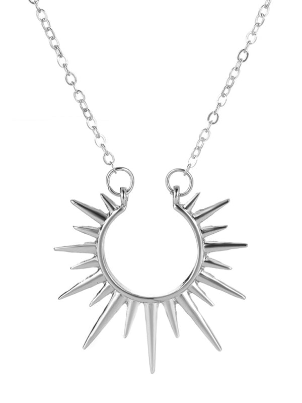 New Arrival Sunflower Pendant Necklace Retro Metal Clavicle Chain Fashion Creative Jewelry BLUE ZONE PLANET