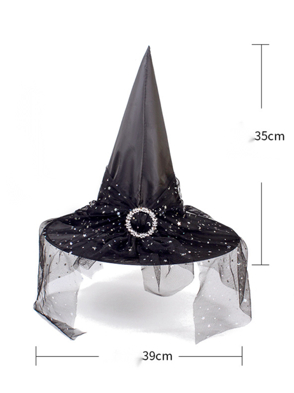 Blue Zone Planet |  Halloween Hat Witch Party Black Pointed Hat kakaclo