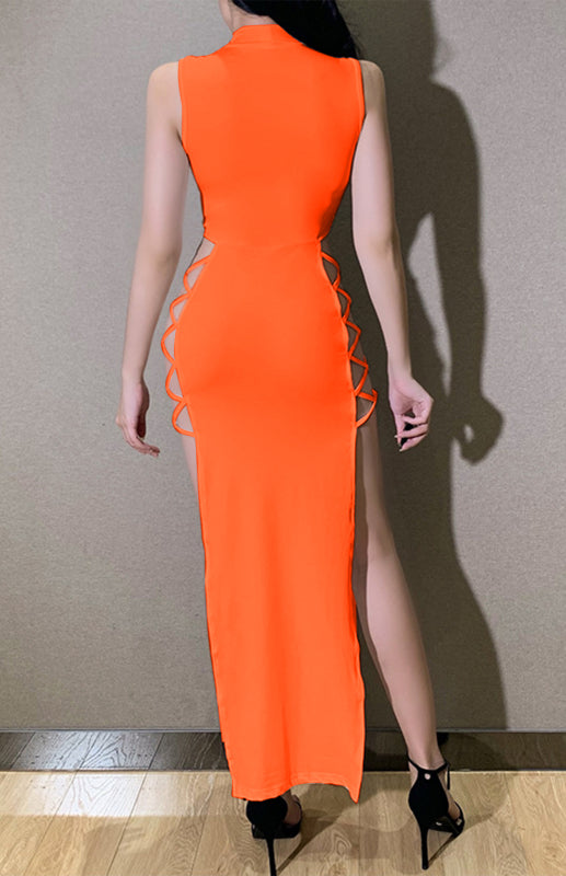 Blue Zone Planet |  Summer Sexy High-Slit Strappy Dress kakaclo