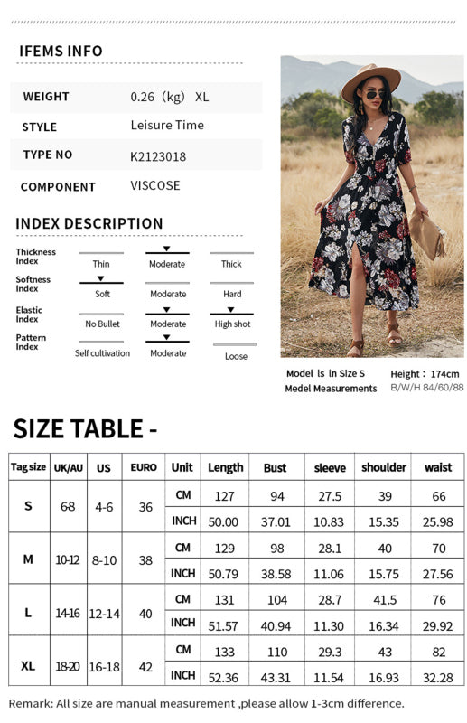 Women's Printed Waist Slimming Dress BLUE ZONE PLANET