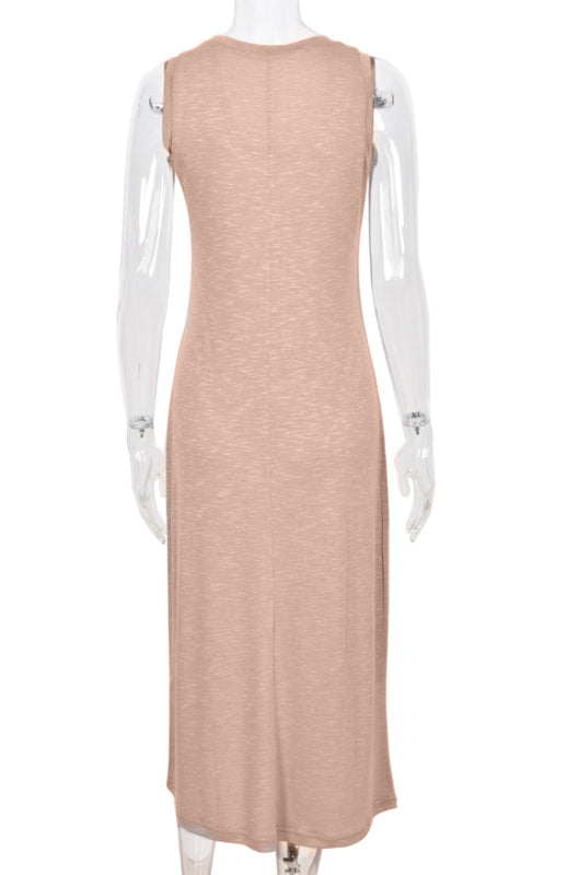 Women's Fashion Halter Halter Tank Dress kakaclo