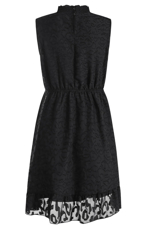 Ladies Spring Summer Fashion Chiffon Lace Jacquard Dress kakaclo