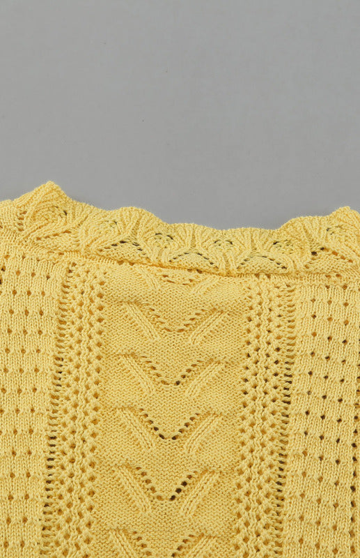 Blue Zone Planet | Long Sleeve Cutout Petal Sleeve Sweater kakaclo