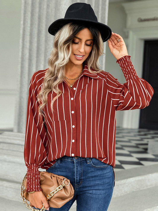 Blue Zone Planet |  striped loose shirt BLUE ZONE PLANET