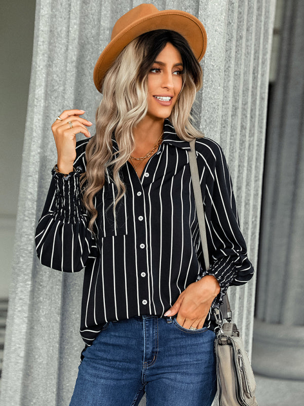 Blue Zone Planet |  striped loose shirt BLUE ZONE PLANET