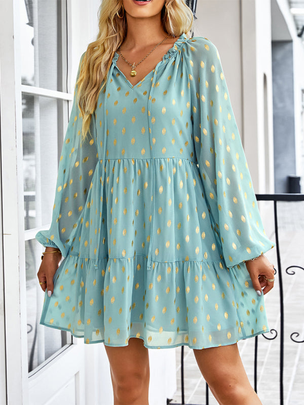 Blue Zone Planet |  Women's temperament elegant waist slim dress kakaclo