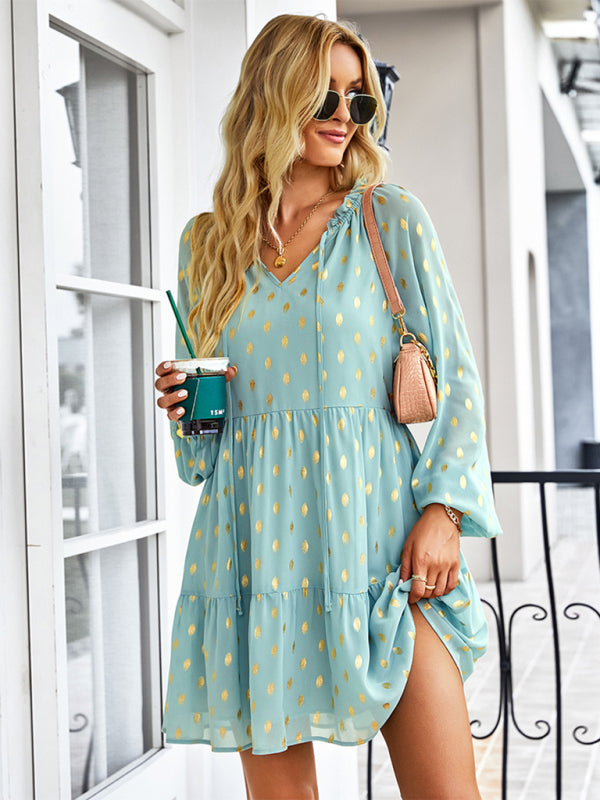 Blue Zone Planet |  Women's temperament elegant waist slim dress kakaclo