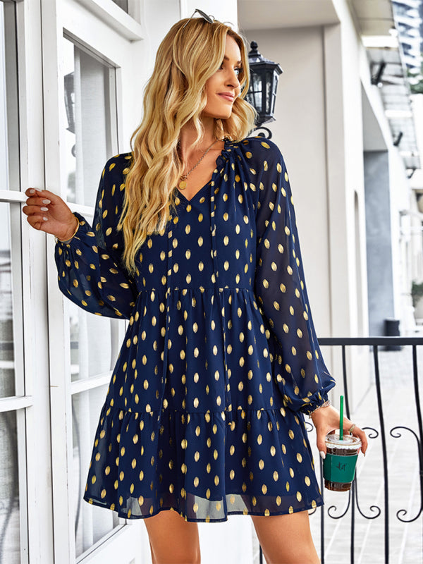 Blue Zone Planet |  Women's temperament elegant waist slim dress kakaclo