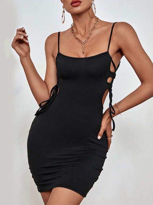 Pure Desire Sling Dress Black Sleeveless Dress kakaclo