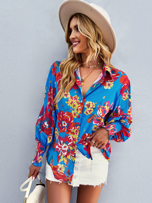 fashion commuter long sleeve versatile Shirt Top BLUE ZONE PLANET