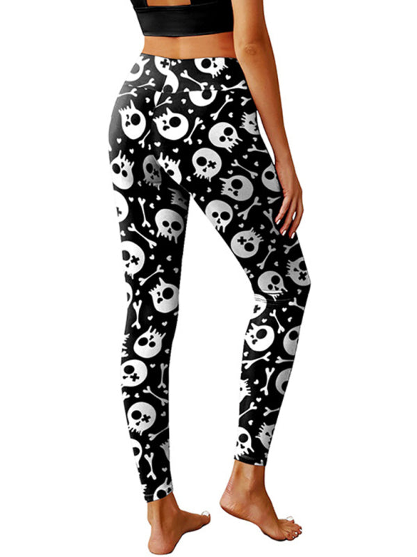 Women's Halloween Graphic Print Trousers-TOPS / DRESSES-[Adult]-[Female]-2022 Online Blue Zone Planet