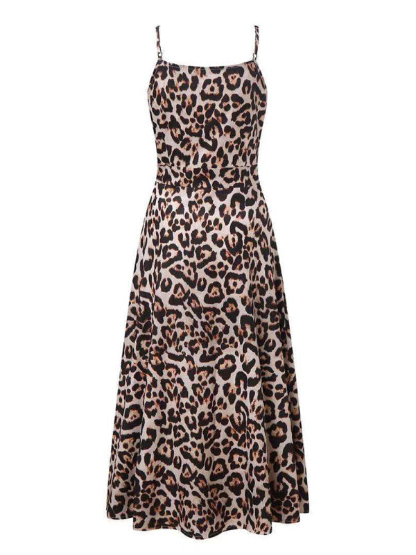 Lace Up Full Floral Halter Dress Long BLUE ZONE PLANET
