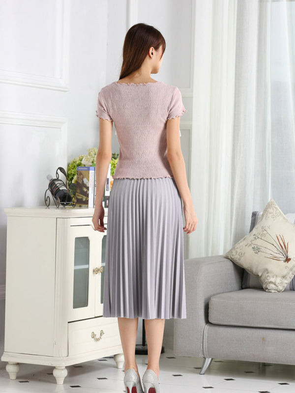 Women's A-Line Skirt Mid Length Skirt kakaclo
