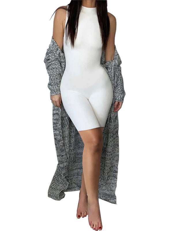 Blue Zone Planet |  Suit Sleeve Slim Fit High Waist Sports Jumpsuit BLUE ZONE PLANET