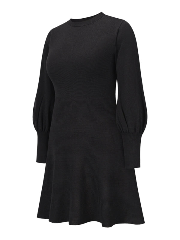 slim and thin bottoming sweater dress BLUE ZONE PLANET